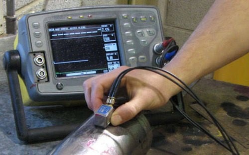 ultrasonic inspection of a weld